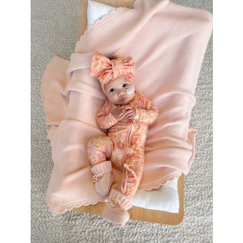 Frill Zip Romper | Goldie Floral – Little and Fern | NB