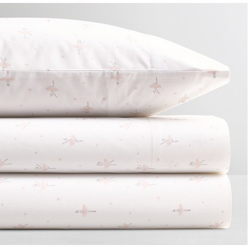 Washed Organic Percale Crib Fitted Sheet | RH Baby & Child
