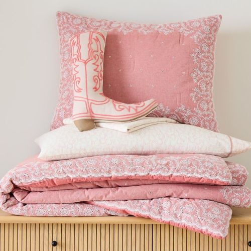 Cowgirl Boot-Shaped Pillow