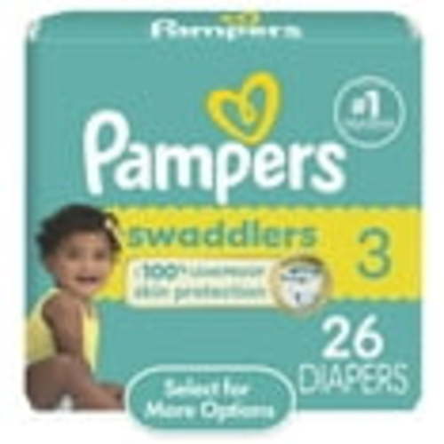 Pampers Swaddlers Diapers, Size 3, 26 Count (Select for More Options)