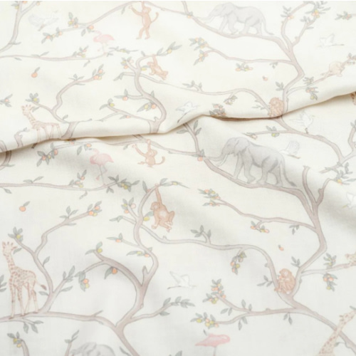 Animal Parade Swaddle - Ivory | Gooselings