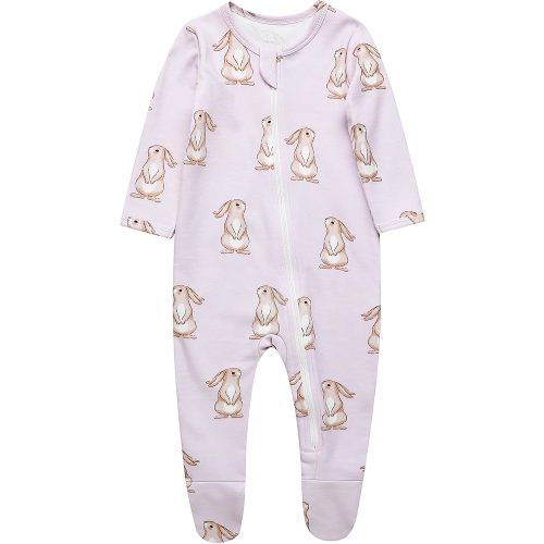 O2 BABY Baby Boys Girls Organic Cotton Zip-Front Sleeper Pajamas, Footed Sleep 'n Play