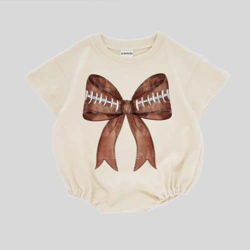 Football Bow Romper