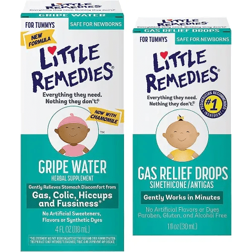 Little Remedies Infant Gas and Colic Solutions (1-4 oz Fast Acting Gripe Water, 1-1 oz Gas Relief Drops)