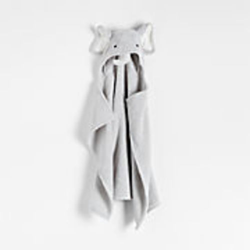Elephant Organic Hooded Personalized Baby Towel + Reviews | Crate & Kids