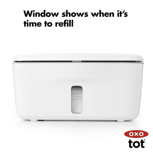 OXO Tot Perfect Pull Wipes Dispenser - Gray, 1 Count (Pack of 1)