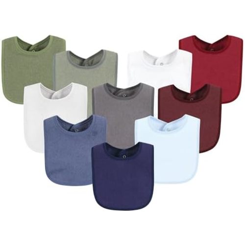 Hudson Baby Unisex BabyDrooler Bib with Waterproof Lining