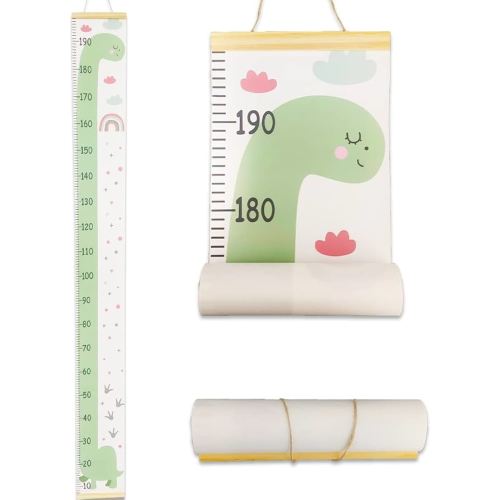 Dinosaur Height Chart for Kids, Dino Wall Decals, Outivity Growth Chart for Kids, Child Height Wall Chart Dinosaur
