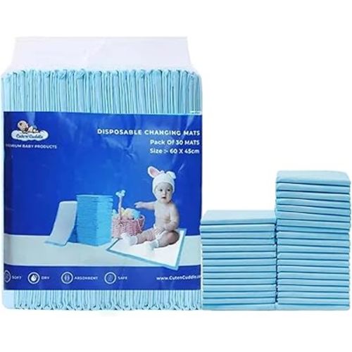 Baby Disposable Changing Bed Pads for Baby Adults with Extra Large Waterproof Underpads Disposable Incontinence Absorbency Mats Pack of 30 Pink (60x45')