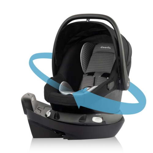 Evenflo Revolve180 LiteMax NXT Rotational Infant Car Seat (Cinder Gray)