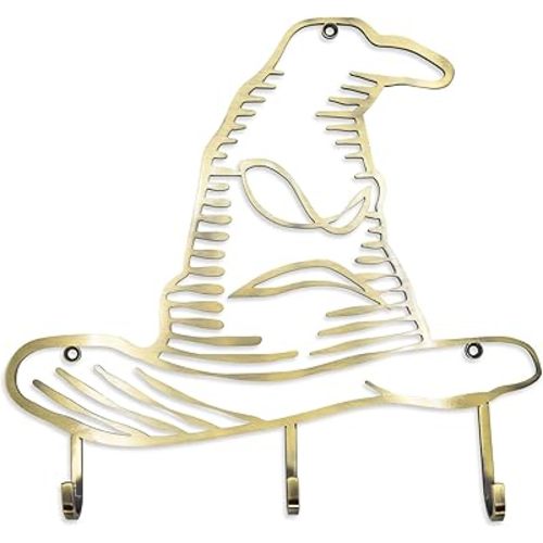 Harry Potter Hogwarts Sorting Hat Wall Hook Storage Rack Organizer | Freestanding Hat And Coat Rack Wall Mount, Home Decor Room Essentials | Official Wizarding World Gifts And Collectibles