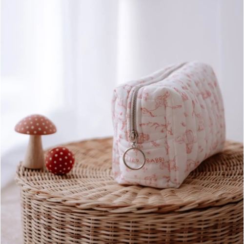 Diaper Pouch - Toile De Jouy / Pink