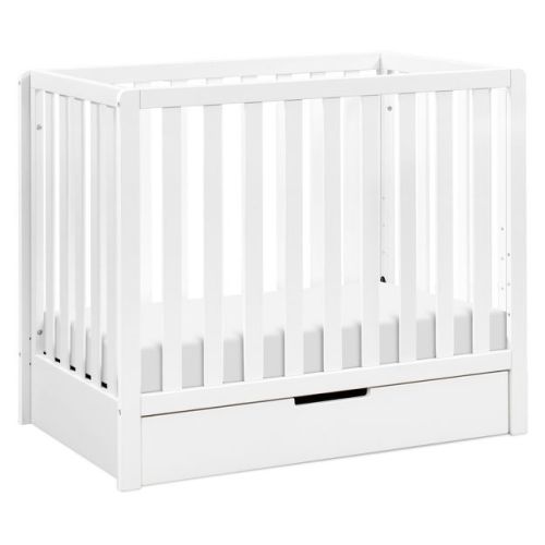 Carter's by daVinci Colby 4-in-1 Convertible Mini Crib w/ Trundle - White