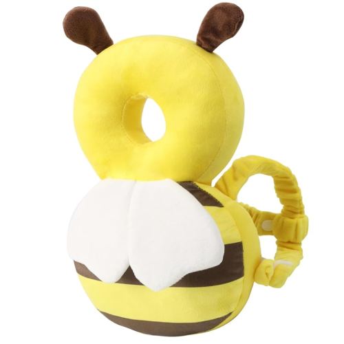 Baby Head Protector Backpack -Soft & Lightweight Pads - Prevents Bebes Backward Fall Bee