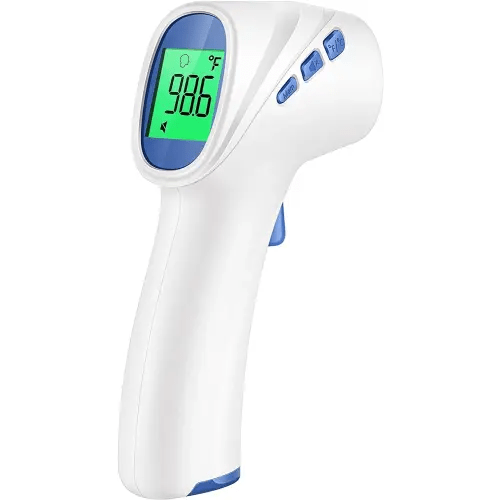 Forehead Thermometer for Adults and Kids, Digital Infrared Thermometer with Fever Alarm, Fast Accurate Results, Easy for All Ages