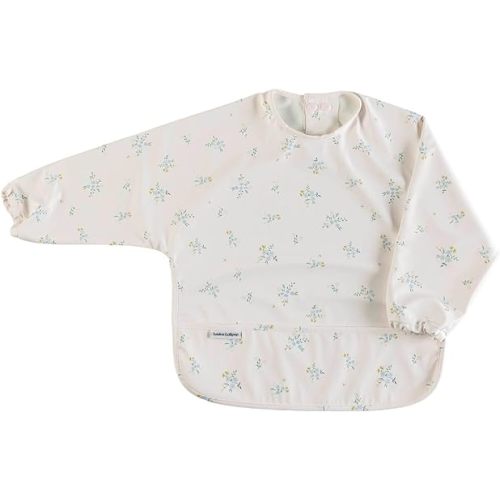 Loulou Lollipop Long Sleeve Mess Free Waterproof Bibs, for baby boys and girls 6-36 Months, Machine Washable, Travel Friendly