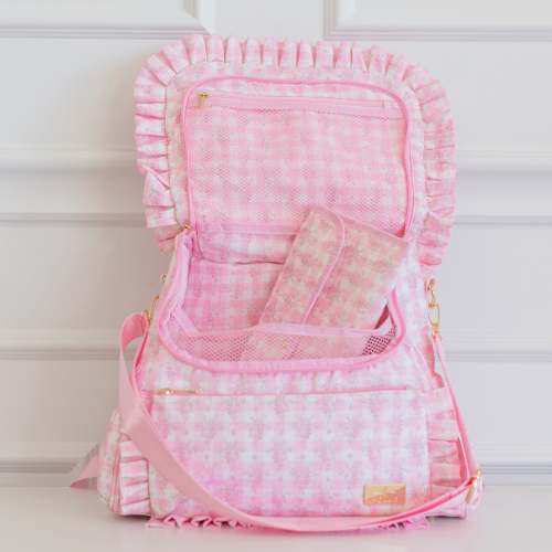 Ruffled Nylon Diaper Bag & Travel Changing Pad – Hollis