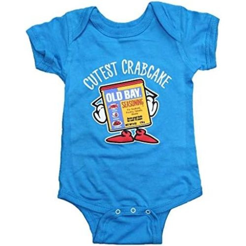 Route One Apparel | Cutest Crabcake Baby Onesie with White Writing