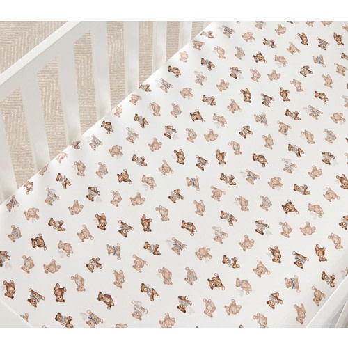 Teddy Bear Crib Fitted Sheet