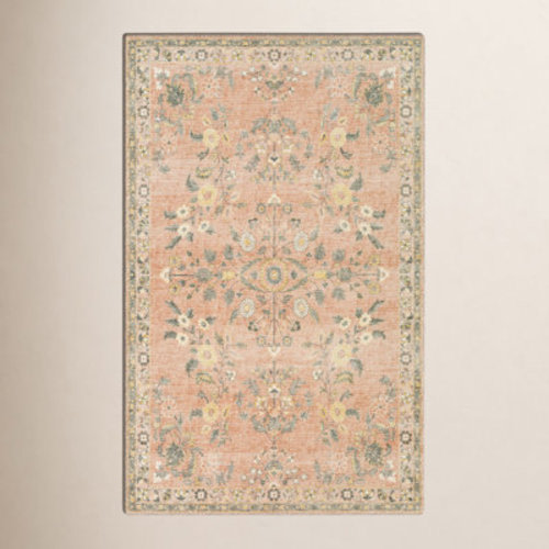 Birch Lane™ Berger Floral Pink Area Rug & Reviews | Wayfair