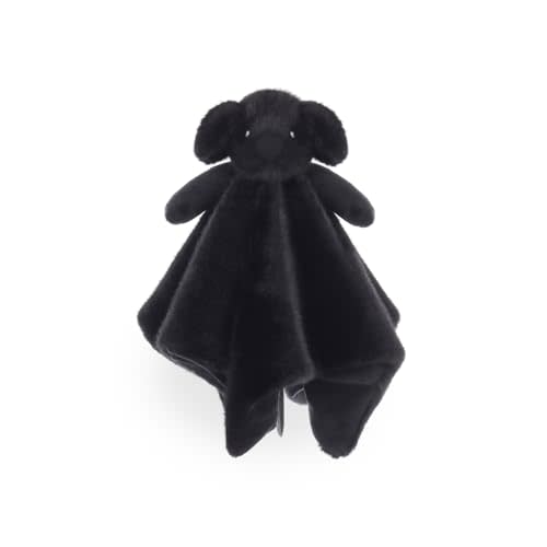 Apricot Lamb Black Labrador Security Blanket for Babies, Soft Loveys for Baby Boy and Girl, 14 Inches for Infant and Toddlers