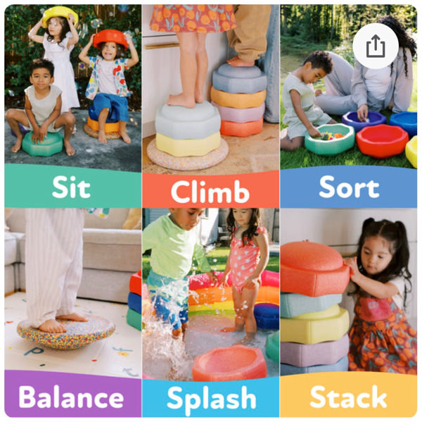 StepPebbles and Balance Board