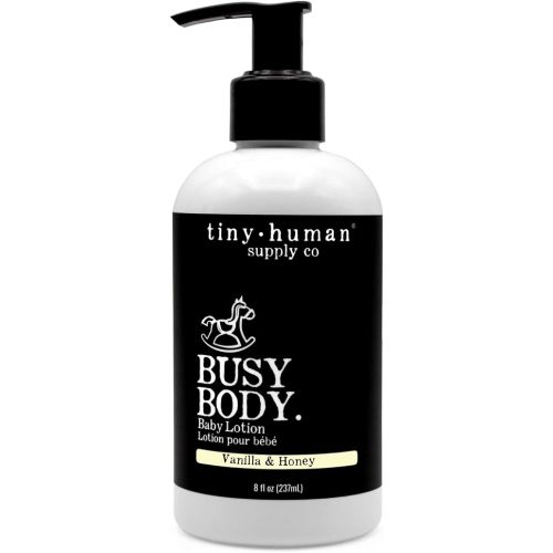 Busy Body Baby Lotion 8oz, 1 Pack, Vanilla & Honey, Natural Ingredients, No Added Dyes, Parabens or Phthalates