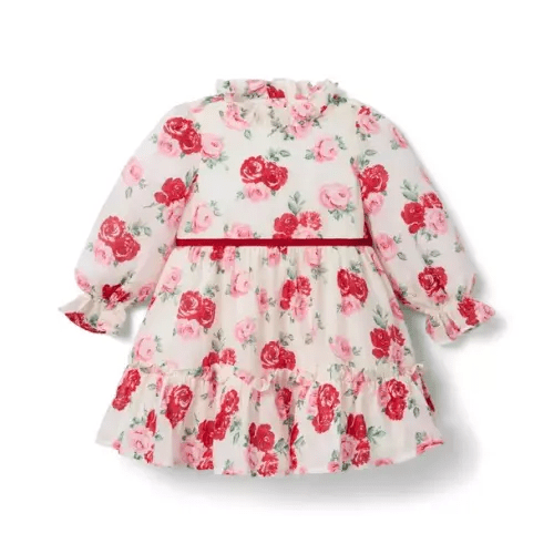 Girl Cream And Sugar Rose The Rose Ruffle Dress by Janie and Jack