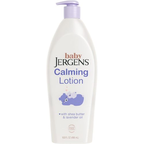 Jergens Baby Calming Lotion, Baby Calming Lotion, Lavender Baby Lotion, Baby Moisturizer with Shea Butter and Lavender Oil, 16.8 Fl Oz