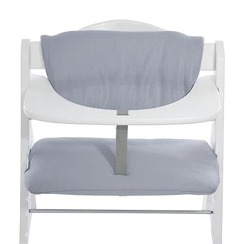 Hauck Highchair Pad Deluxe, Removable Washable Padded Seat Cushion Compatible with Wooden Alpha+ and Beta+ Model High Chair, Accessory Only, Grey