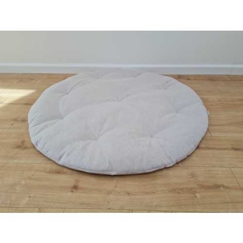 Hemp Linen 1” Thick Round Play Mat