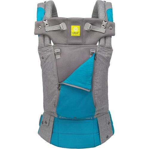 LÍLLÉbaby Complete All Seasons Ergonomic 6-in-1 Baby Carrier Newborn to Toddler - with Lumbar Support - for Children 7-45 Pounds - 360 Degree Baby Wearing - Inward & Outward Facing - Cool Caribbean