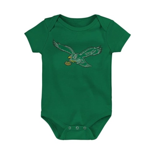 Philadelphia Philadelphia Eagles KELLYGREEN Baby Primary Logo Newborn One Piece - 133413136