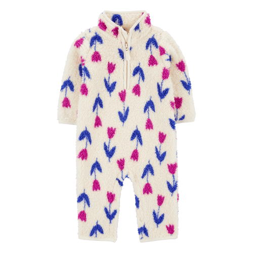 Baby Floral Sherpa Jumpsuit - Carter's | Carter's