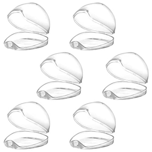 Accmor Pacifier Case, Pacifier Holder Case, Pacifier Container for Travel, BPA Free, Transparent, 6 Pack - 6 Count