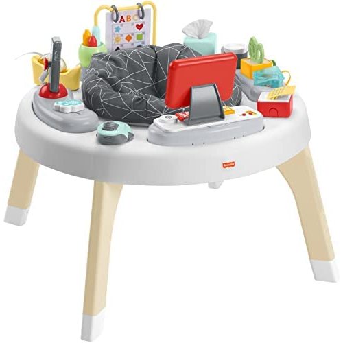 Fisher-Price 2-in-1 Like a Boss Activity Center, Baby Entertainer and Play Table with Music Lights and Sounds for Infants and Toddlers