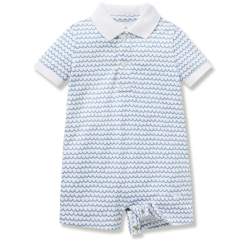 Baby's Pima Louis Play Romper in La Mer