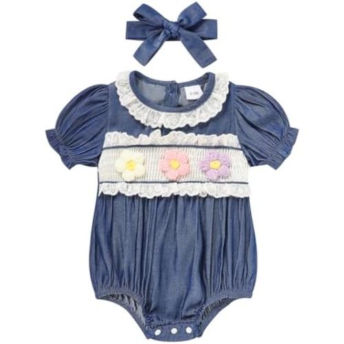 GRNSHTS Baby Girl Romper Newborn Clothes Bodysuit Jumpsuit Baby Girl Clothes Outfit 0-18M