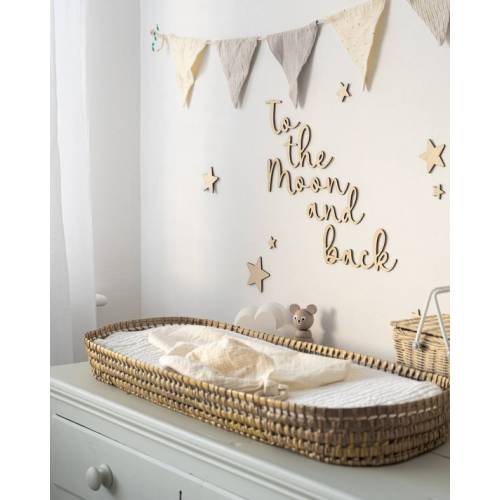 To the Moon and Back Kids Room Wooden Wall Quote - Etsy