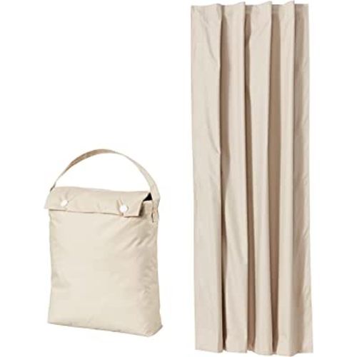 Amazon Basics Portable Window Blackout Curtain Shade with Suction Cups for Travel - 50" x 78", Beige - 1-Pack