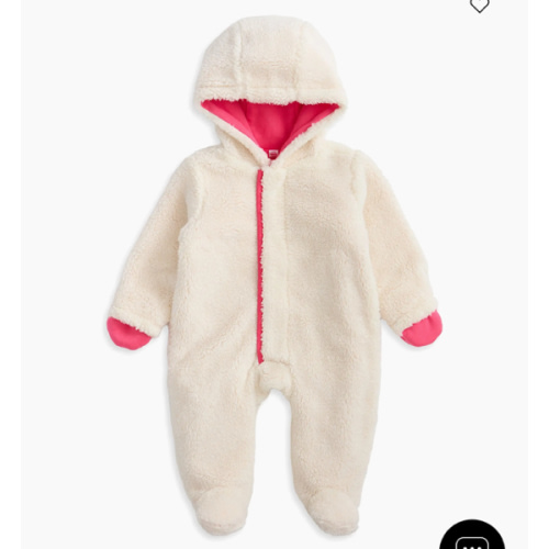 Magnetic Me Baby Girl's Hooded Sherpa Footie | Saks Fifth Avenue