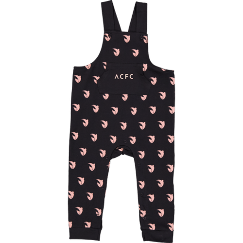 Angel City FC Baby All-Over Emblem Print Overall Onesie
