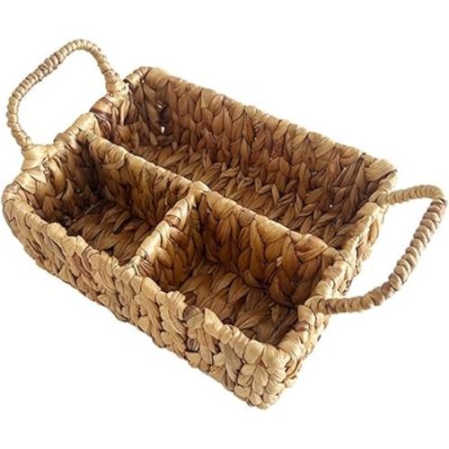 Wicker storage basket