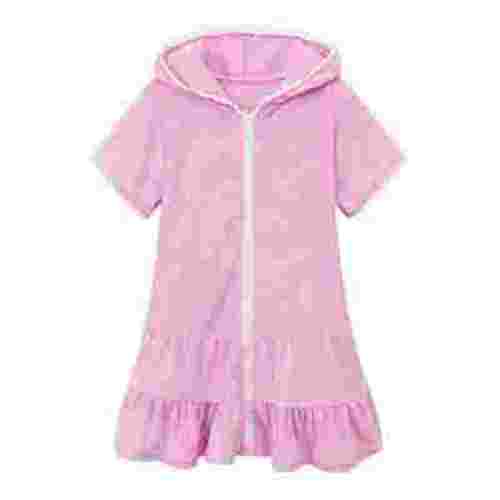 Odeerbi Kids Girls Swim Cover Up Toddler Swimsuit Coverup Hooded Zip-Up Beach Bathing Suit Robe