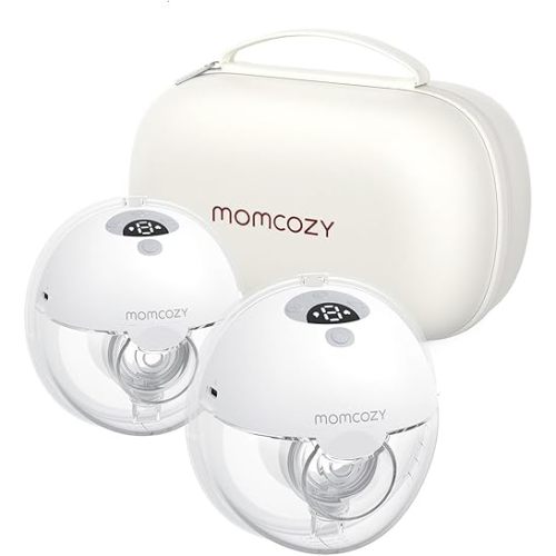 Momcozy Breast Pump, Double-Sealed Flange for Comfort - 24mm, 2 Pack Ash Gray
