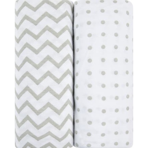 Baby Fitted Crib Sheet Set 2 Pack