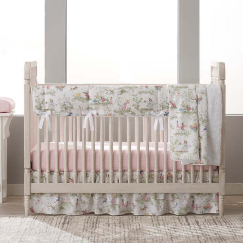 Nursery Rhyme Toile 4-pc. Crib Bedding Set