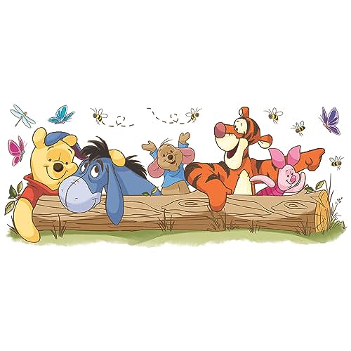 Disney Pooh and Friends Outdoor Fun Giant Peel and Stick Wall Decals by RoomMates, RMK2553GM