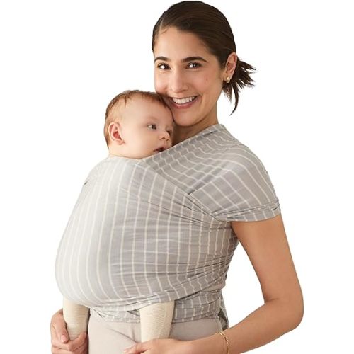 Ergobaby Aura Baby Wrap Carrier for Newborn 0-12 Months