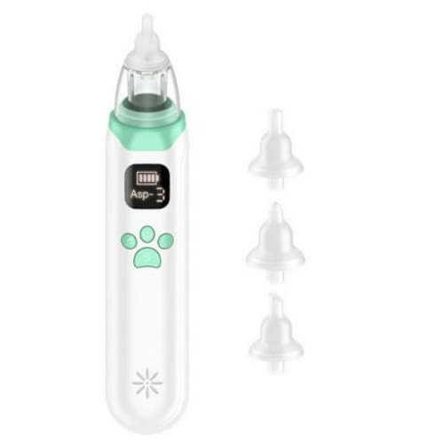 Baby Nasal Aspirator, Electric Nose Suction with Silicone Nose Tips for Infants with Levels of Soothing Function Rechargeable Portable for Newborns and Toddlers